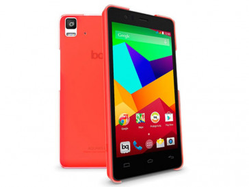 FUNDA CRISTAL AQUARIS E4.5 ROJA BQ