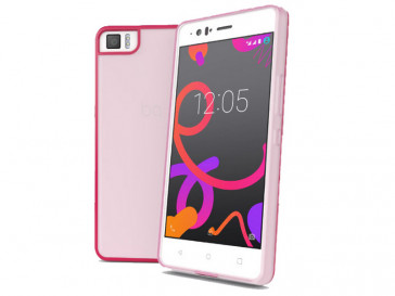 FUNDA GUMMY AQUARIS M4.5 ROSA BQ