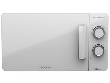 MICROONDAS LIBRE INSTALACION CECOTEC 20L 700W BLANCO PROCLEAN 3020