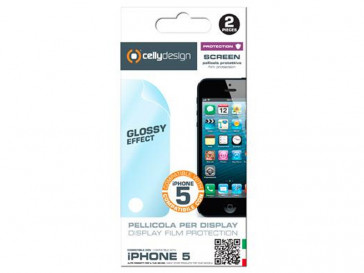 PROTECTOR PANTALLA IPHONE 5/5S/SE SCREEN185G GLOSSY CELLY