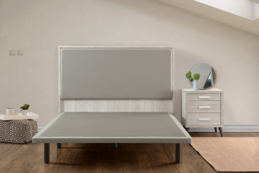 BASE TAPIZADA MOD. LUXE 90 X 200 3D PLATA KOALA BEDS