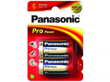 PILA ALCALINAS PRO POWER 1.5V LR14PP/2BP PANASONIC