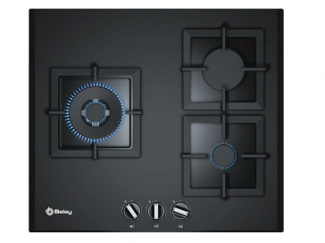 PLACA CRISTAL-GAS BALAY 3ETG663HN GAS NATURAL 60CM 3 QUEMADORES
