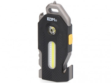 LINTERNA DE SEGURIDAD 6 EN 1 7W + 2,5W 400Lm 2 LEDS 300mAh EDM 36119