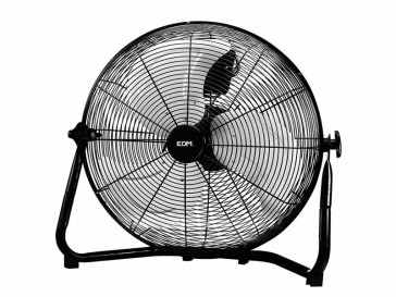 VENTILADOR INDUSTRIAL DE SUELO NEGRO 100W Ø ASPAS 45CM 33935 EDM
