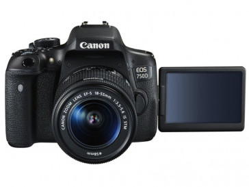 CAMARA REFLEX CANON 750D + 18/55 IS STM + 55/250 IS STM