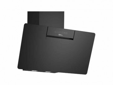 CAMPANA BALAY DECORATIVA PARED INCLINADA 80CM CRISTAL NEGRO LED 3BC587GNH