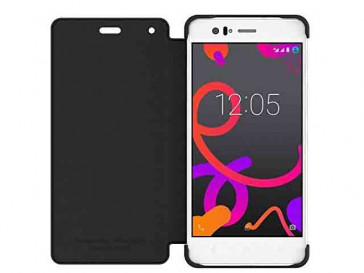 FUNDA ORIGINAL DUO AQUARIS M5.5 NEGRA BQ