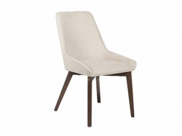 SILLA VERA TELA BEIGE PATAS NOGAL OM/448/BE STONES 