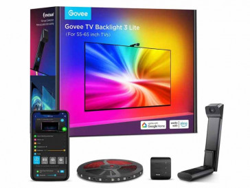TV BACKLIGHT 3 LITE TIRA LED RGBIC W WIFI/BLUETOOTH CON CAMARA PARA TV DE 75"-85" GOVEE