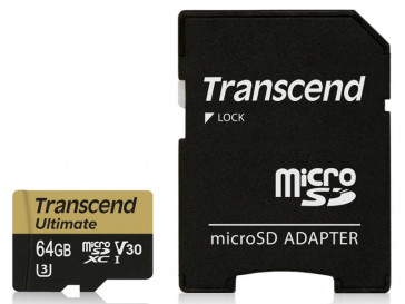 TS64GUSDU3M + ADAPTADOR SD TRANSCEND
