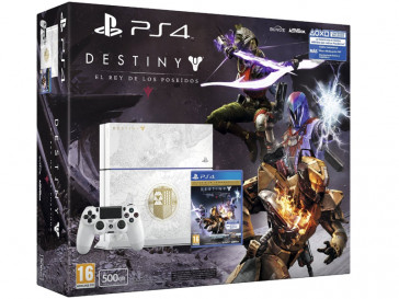 CONSOLA PS4 500GB BLANCA + DESTINY: EL REY DE LOS POSEIDOS EDICION ESPECIAL SONY