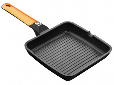 GRILL RAYAS NARANJA 22X22CM 281422 BRA