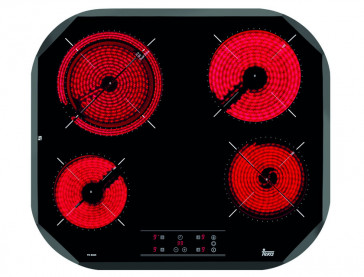 PLACA VITROCERAMICA TEKA TC-6400 59CM 4 ZONAS DE COCCION MARCO BISELADO 40239024