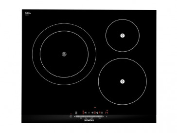 PLACA DE INDUCCION SIEMENS EH675FJ27E 60CM 3 ZONAS DE COCCION MARCO BISELADO PERFIL
