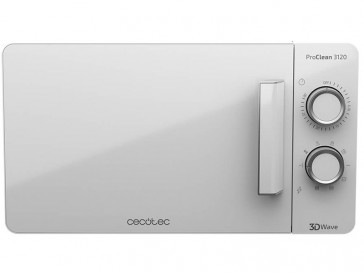 MICROONDAS LIBRE INSTALACION CECOTEC 20L 700W BLANCO CON GRILL PROCLEAN 3120
