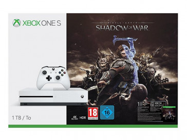 CONSOLA XBOX ONE S 1TB + LA TIERRA MEDIA: SOMBRAS DE GUERRA 234-00188 MICROSOFT