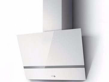 CAMPANA TURBOAIR DECORATIVA PARED 60CM CRISTAL BLANCO LED KITTY WH/A/60