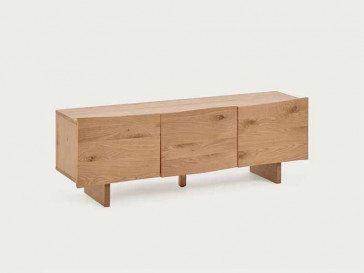 MUEBLE TV RASHA 3 PUERTAS CHAPA ROBLE 160 x 45 CM IT0077M46-1/2 KAVEHOME