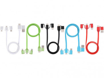 CABLE CARGADOR 6 EN 1 COLORES SURTIDOS NK