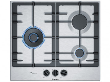 PLACA DE COCINA BOSCH PCC6A5B90 GAS NATURAL 60CM 3 QUEMADORES
