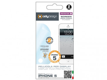 PROTECTOR PANTALLA ANTIHUELLAS IPHONE 5/5S/SE SCREEN185A CELLY