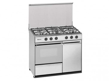 COCINA MEIRELES 5 QUEMADORES ENCIMERA Y HORNO A GAS BUTANO G 2950 DV X