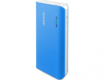 POWERBANK 10000MAH APT100 AZUL/BLANCO CON LINTERNA LED ADATA