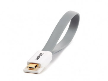 CABLE MICRO USB IMANTABLE 0.2M GRIS ZIRON