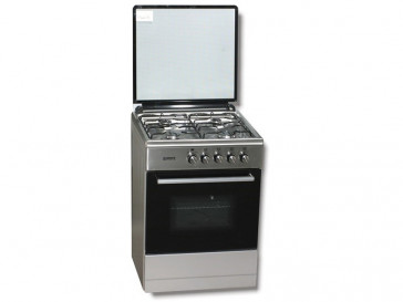 COCINA ROMMER 4 QUEMADORES ENCIMERA Y HORNO A GAS BUTANO VCH-606 FG INOX