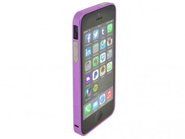 BUMPER 4-OK ALUMINIUM PARA IPHONE 5/5S ALPUI5 LILA BLAUTEL