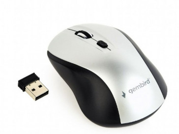 RATON INALAMBRICO 1600DPI NEGRO/PLATEADO MUSW-4B-02-BS GEMBIRD