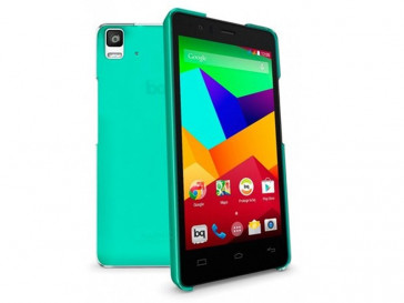 FUNDA CRISTAL AQUARIS E5 VERDE BQ