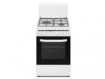 COCINA VITROKITCHEN 3 QUEMADORES ENCIMERA A GAS BUTANO Y HORNO ELECTRICO CB5535BBE BLANCA