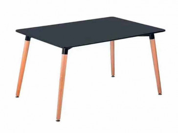 MESA RECTANGULAR 120CM P/MADERA DINAMARCA NEGRO BRUNETTE