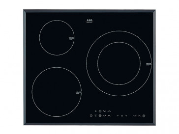 PLACA DE INDUCCION AEG HK-633220-FB 60CM 3 ZONAS DE COCCION MARCO BISELADO
