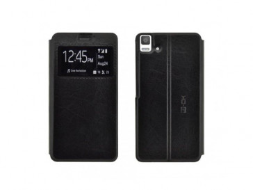 FUNDA BOOK STAND WINDOW PARA BQ E5 4G NEGRA FBWB5N BLAUTEL