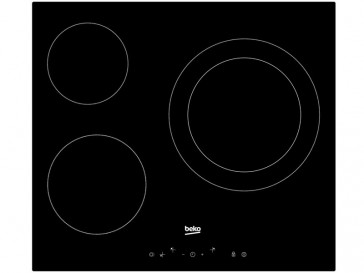 PLACA DE VITROCERAMICA BEKO HIC63402T 60CM 3 ZONAS DE COCCION