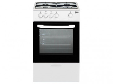 COCINA BEKO 4 QUEMADORES ENCIMERA Y HORNO A GAS NATURAL CSG 42010 DWN BLANCA (OUTLET)