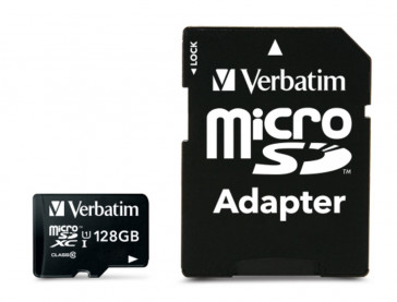 MICRO SDXC 128GB CLASE 10 + ADAPTADOR 44085 VERBATIM
