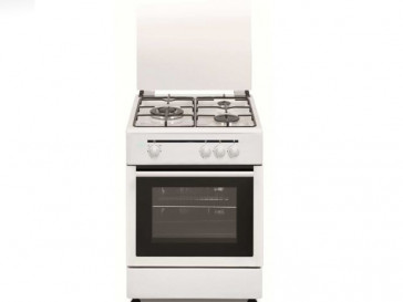 COCINA VITROKITCHEN 3 QUEMADORES ENCIMERA Y HORNO A GAS NATURAL CB5530BN BLANCO