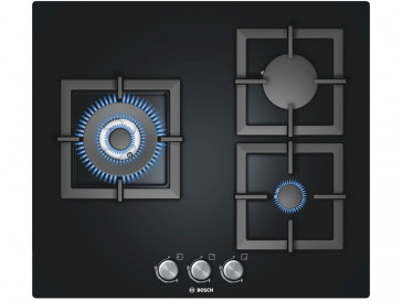 PLACA DE COCINA BOSCH PPC616B21E GAS BUTANO/NATURAL 60CM 3 QUEMADORES MARCO BISELADO