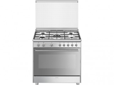 COCINA SMEG 5 QUEMADORES ENCIMERA A GAS NATURAL Y HORNO ELECTRICO SX91SV9