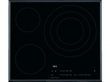PLACA DE INDUCCION AEG IKB63405FB 60CM 3 ZONAS DE COCCION MARCO BISELADO NEGRA