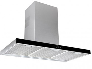 CAMPANA TEKA DECORATIVA PARED 90CM INOX/NEGRO LED DLH986T 40487182