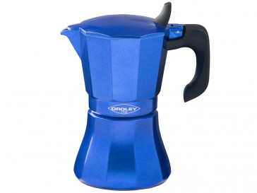 CAFETERA ALUMINIO 6 TAZAS PETRA COLOR AZUL OROLEY