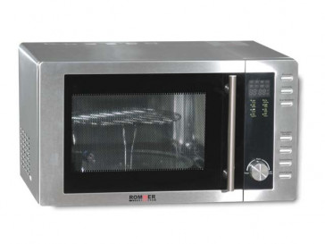 MICROONDAS LIBRE INSTALACION ROMMER 23L 800W INOX CON GRILL M952
