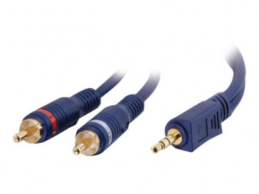 CABLE 3M 3.5MM STEREO TO 2 RCA 80275 C2G