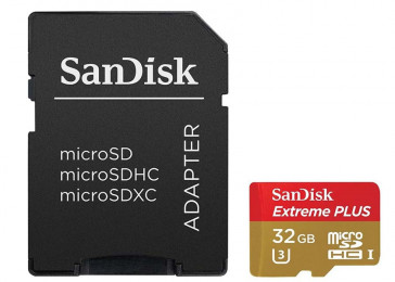 EXTREME PLUS MICRO SDHC 32GB + ADAPTADOR SD (SDSQXXG-032G-GN6MA) SANDISK