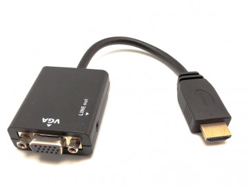 CONVERSOR HDMI A MACHO - VGA + AUDIO TECH LINK